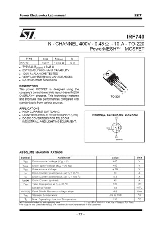 Power Electronics Lab manual            SSIT




                               - 77 -
 