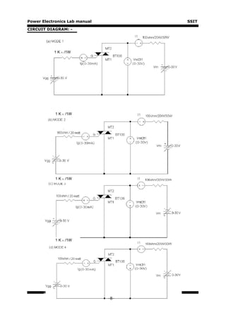Power Electronics Lab manual         SSIT

CIRCUIT DIAGRAM: -




           1 K ∧ /1W




            1 K ∧ /1W




            1 K ∧ /1W




            1 K ∧ /1W




                               -8-
 