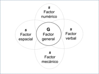 G
Factor
general
s
Factor
mecánico
s
Factor
verbal
s
Factor
espacial
s
Factor
numérico
 