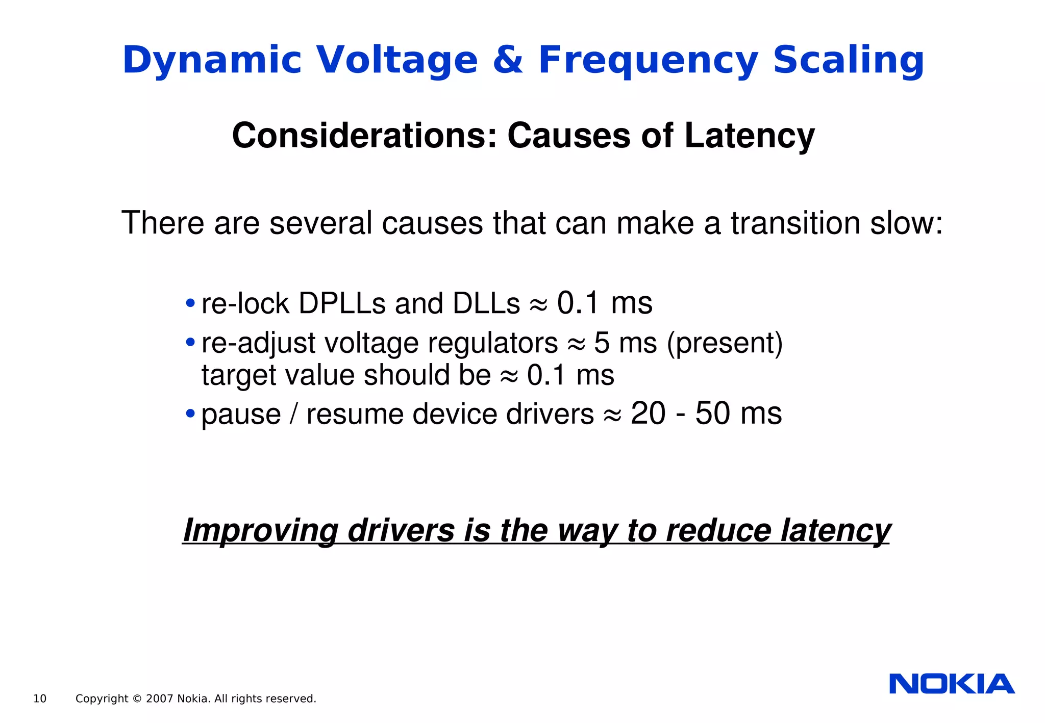 Power Management for the Nokia Internet Tablets