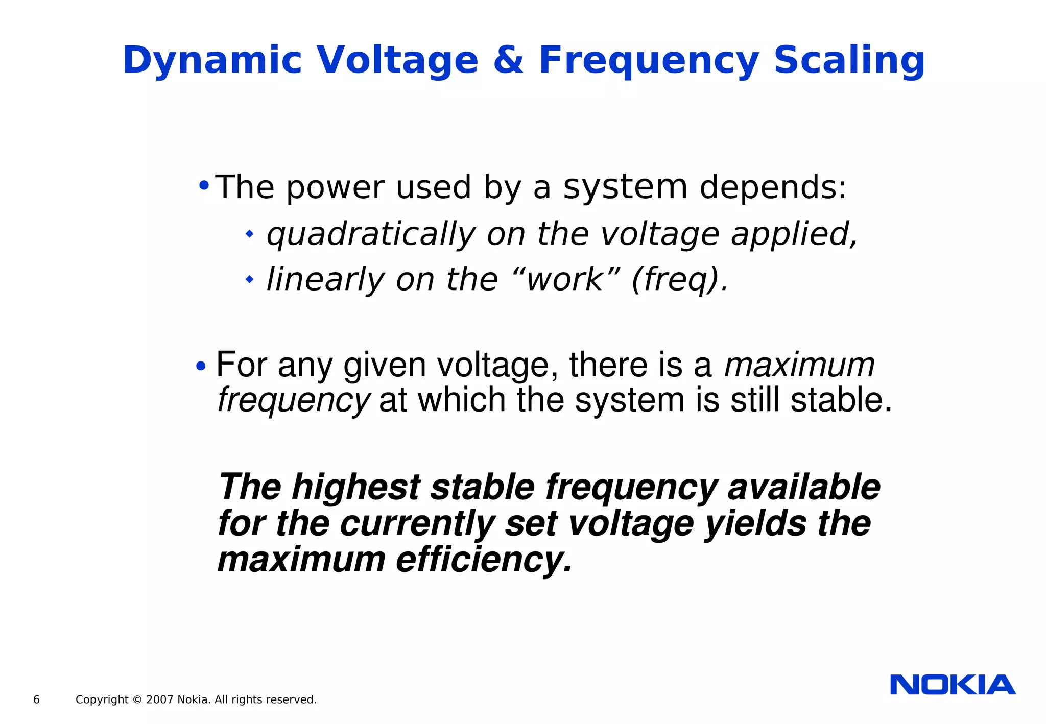 Power Management for the Nokia Internet Tablets