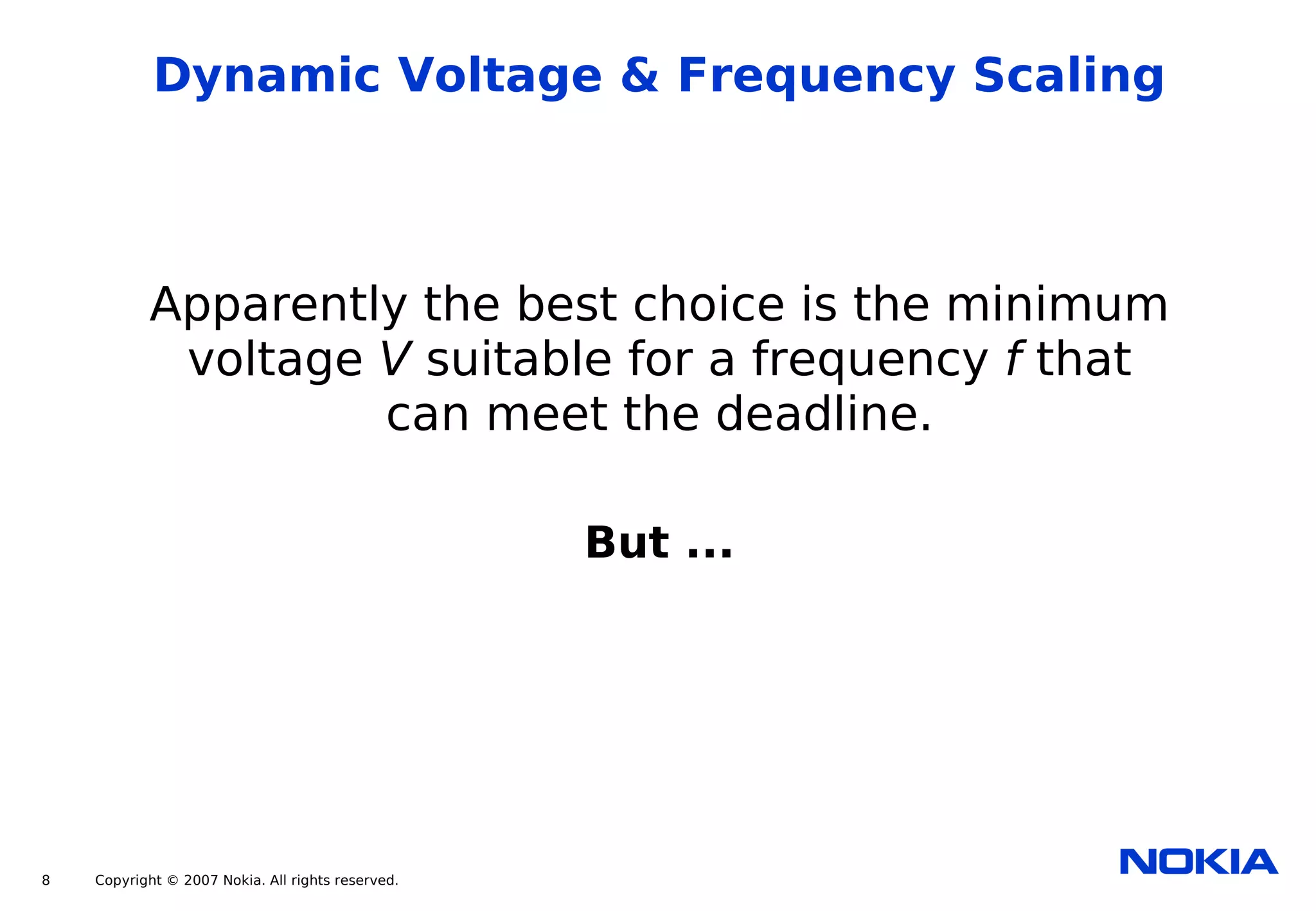 Power Management for the Nokia Internet Tablets