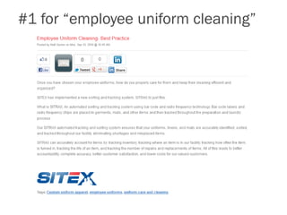 #1 for “employee uniform cleaning”
 