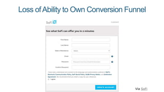 Loss ofAbility to Own Conversion Funnel
Via SoFi
 