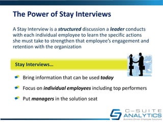 The Power of Stay Interviews for Employee Engagement & Retention