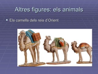 Altres figures: els animals Els camells dels reis d’Orient 