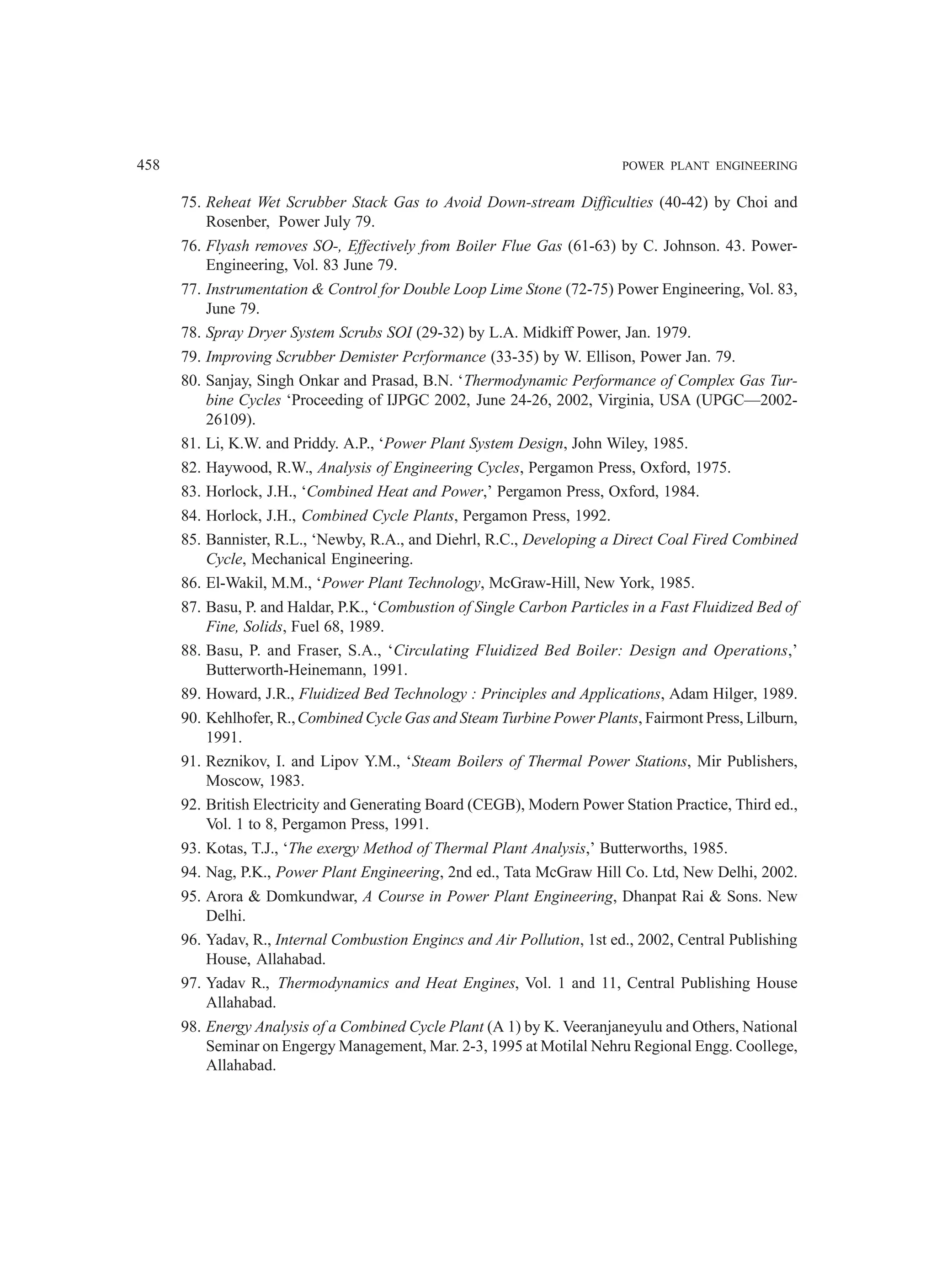 Power-Plant-Engineering mechanical engineering