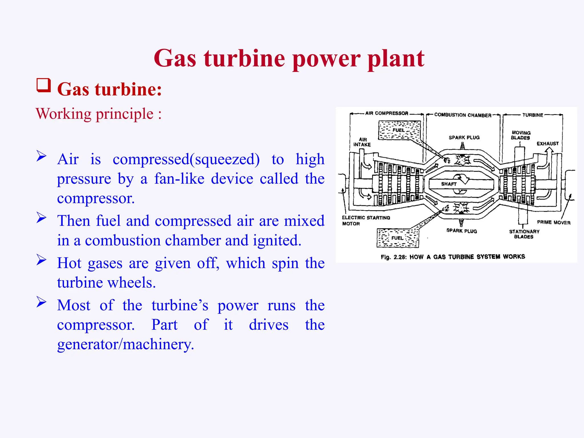 Power Plant Gas Turbine Based Ppt Pptx