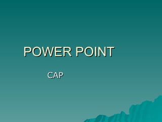 POWER POINT CAP  