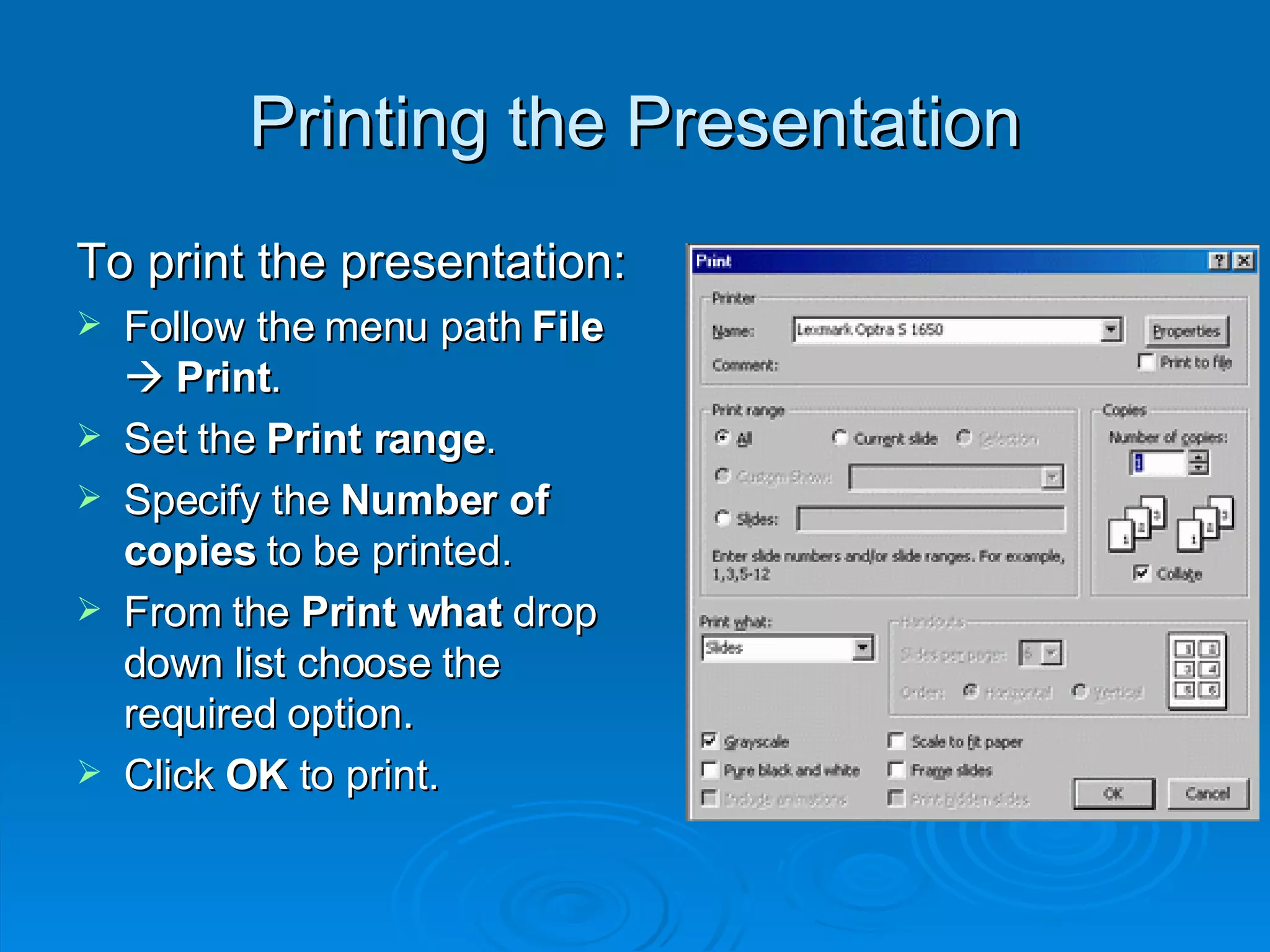 Power Point 2000 Advanced | PPT