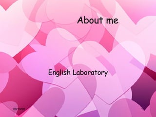 About me English Laboratory 