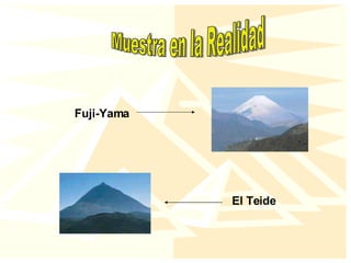 Muestra en la Realidad El Teide Fuji-Yama 