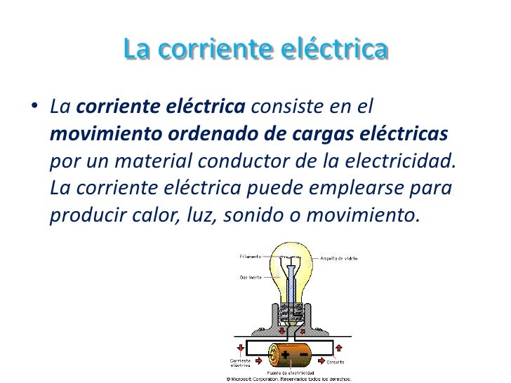 Power. point la electricidad y el