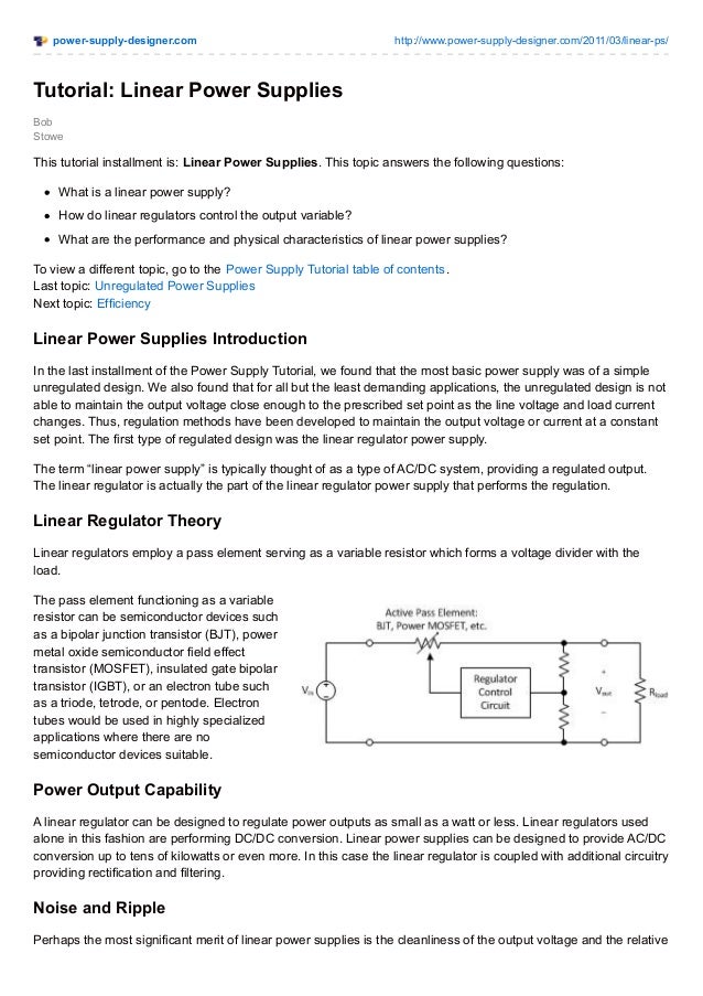 Power linearpower_supplies
