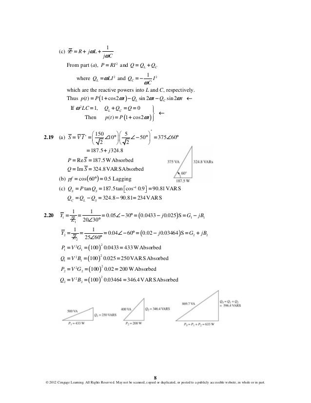 Power System Analysis and Design 5th Edition Glover Solutions Manual