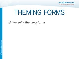Universally theming forms 