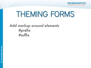 Add markup around elements #prefix #suffix 