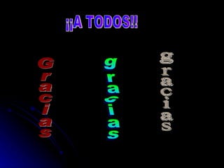 Gracias  gracias gracias ¡¡A TODOS!! 