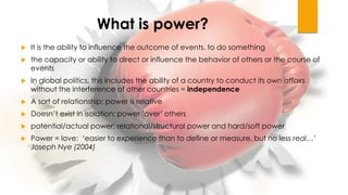 Power and 21st century world order | PPTX