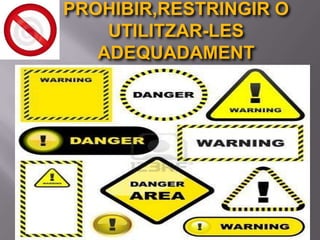 PROHIBIR,RESTRINGIR O
    UTILITZAR-LES
   ADEQUADAMENT
 