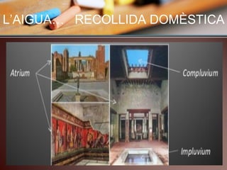 L’AIGUA… RECOLLIDA DOMÈSTICA
 