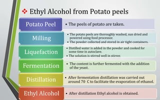 Power alcohol from agricultural waste | PPTX