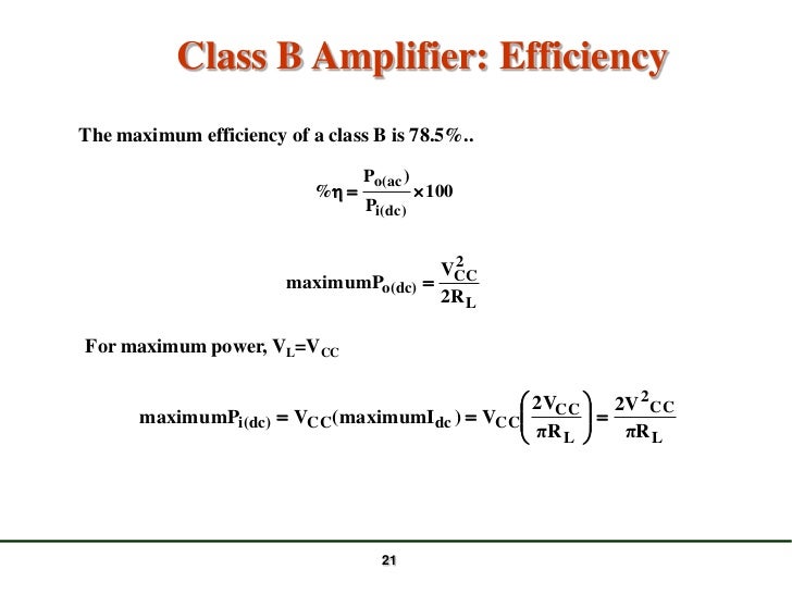 Power amplifiers