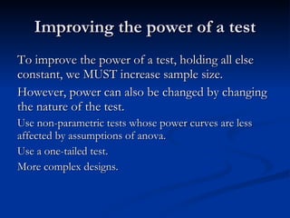 The Basic Idea Expected distribution of means of samples of 5 housefly wing lengths from normal populations.  The center curve represents the null hypothesis H0=45.5, curves to the side are alternate hypotheses.  Vertical lines delimit the 5% rejection regions from the null hypothesis (2.5% shaded in each tail).  [Graphic and Data from  Biometry (2 nd  edition) by Sokal & Rohlf, 1981] 
