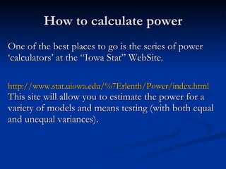 Increase in Type II error This illustrates the increase in probability of Type II error a the alternative hypothesis approaches the null hypothesis, i.e., as   1  approaches   0 . [Graphic and Data from  Biometry (2 nd  edition) by Sokal & Rohlf, 1981] 