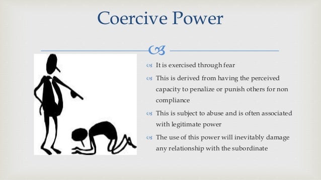 techniques of power coercive power