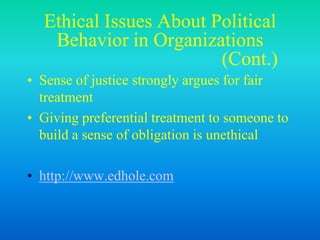 Power and political behavior ! edhole.com