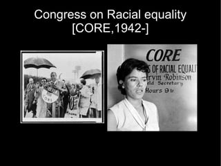Congress on Racial equality
[CORE,1942-]
 