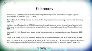 Power and sample size calculations for survival analysis webinar Slides ...