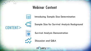 Power and sample size calculations for survival analysis webinar Slides ...