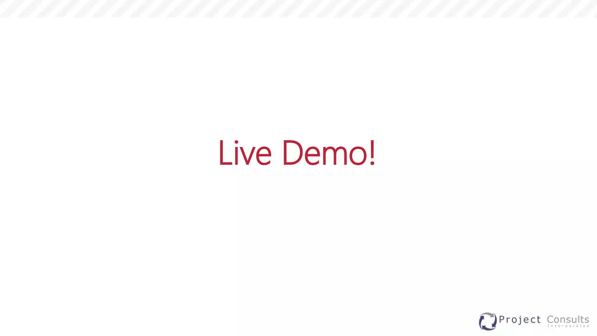 Live Demo!