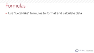 Formulas

 