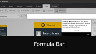 Formula Bar
 