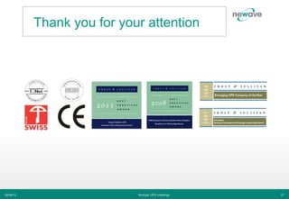 Thank you for your attention




06/06/12                    Modular UPS challenge   27
 