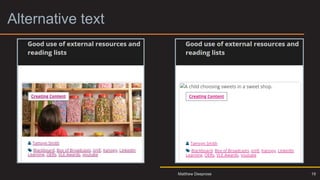 Alternative text
19
Matthew Deeprose
 