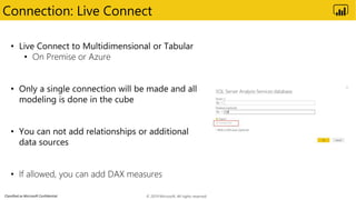 Classified as Microsoft Confidential
Connection: Live Connect
© 2019 Microsoft. All rights reserved.
 
