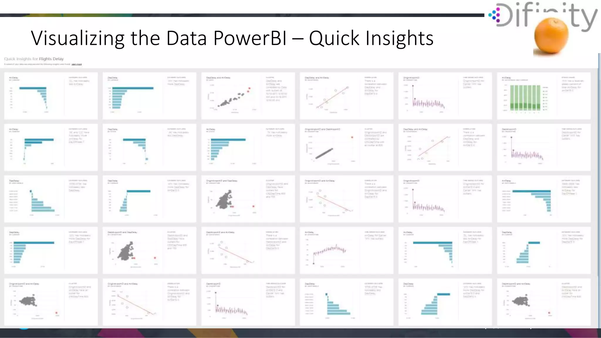 http://difinity.co.nz#Difinity 18th – 20th Feb 2019
Visualizing the Data PowerBI – Quick Insights
Quick insights mode
Quick insights mode
 