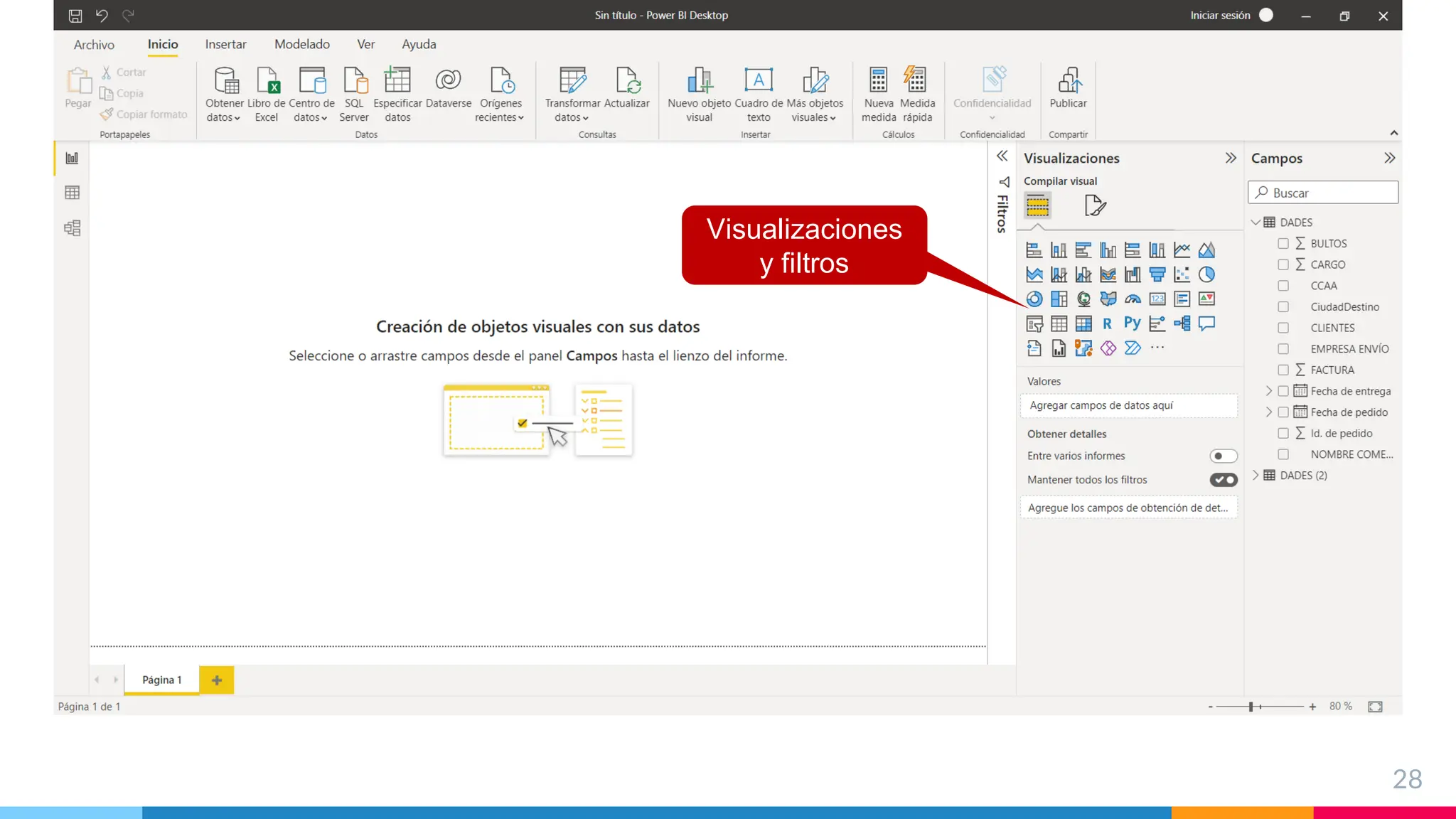 28
Visualizaciones
y filtros
 