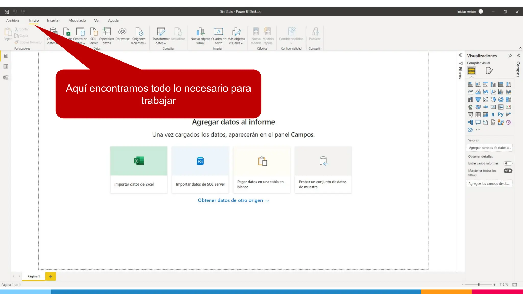 7
Aquí encontramos todo lo necesario para
trabajar
 
