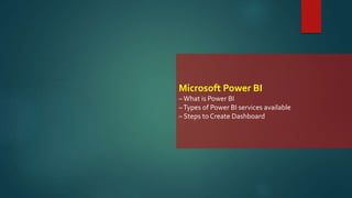 Power Bi Basics