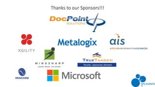 Thanks to our Sponsors!!!
 