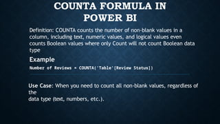 Power BI DAX Formula lksjdvhsdu osdhf fhohd hiohhs ogoi shfou | PPTX