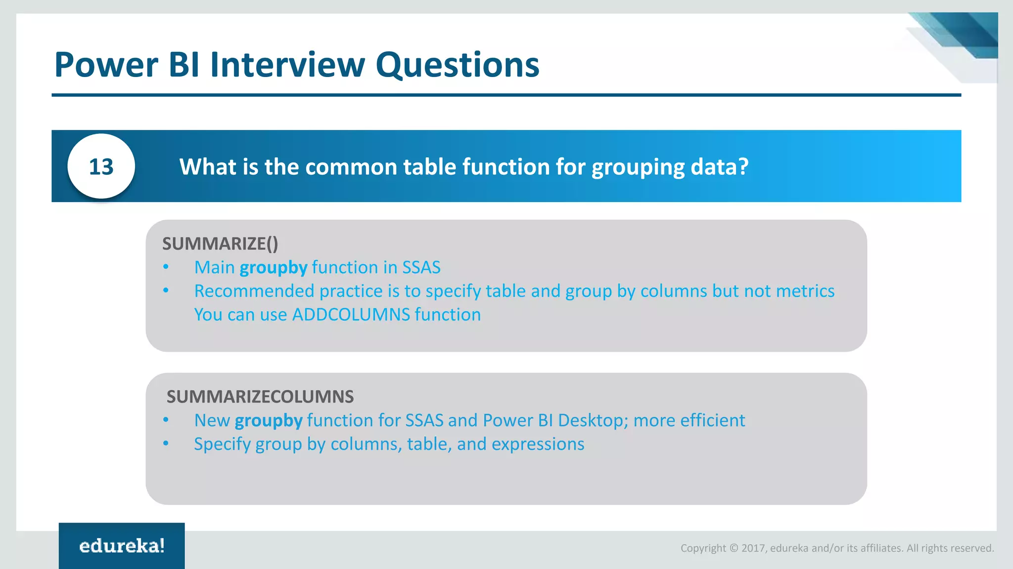 Power BI Interview Questions and Answers | Power BI Certification ...