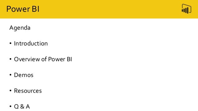 Power bi introduction