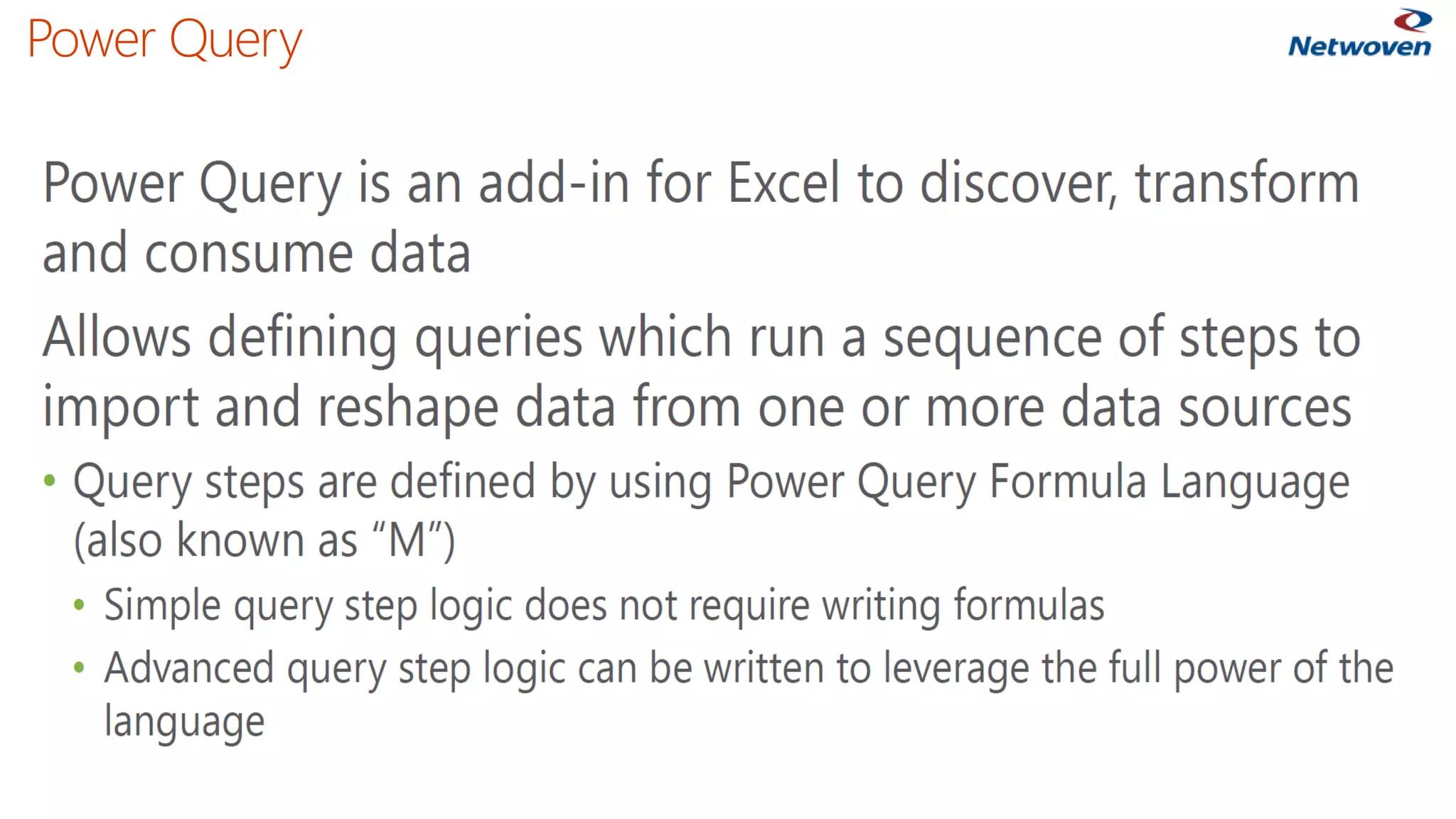 Power Query
 