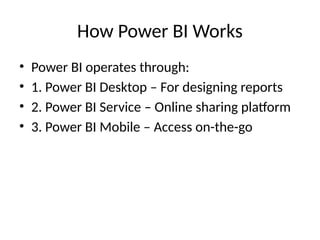 Power BI - The future of Data Presentation and Visualizations | PPTX